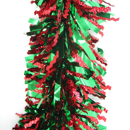 5x 2.5m Christmas Tinsel Xmas Garland Sparkly Snowflake Party Natural Home Décor, White Pearlescent.