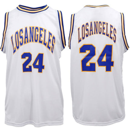 New Men's Basketball Jersey Sports T Shirt Tee Vest Tops Gym Chicago Los Angeles, Black - Chicago 23, L.