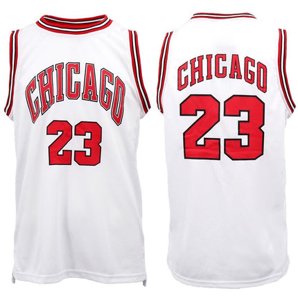 New Men's Basketball Jersey Sports T Shirt Tee Vest Tops Gym Chicago Los Angeles, Black - Chicago 23, L.