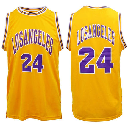 New Men's Basketball Jersey Sports T Shirt Tee Vest Tops Gym Chicago Los Angeles, Black - Chicago 23, L.