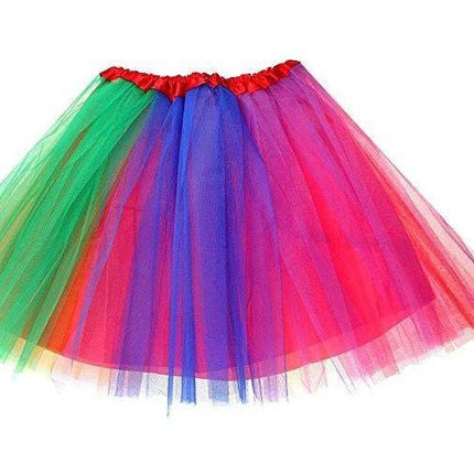 New Adults Tulle Tutu Skirt Dressup Party Costume Ballet Womens Girls Dance Wear, Rainbow_I (6 Colours), Adults.