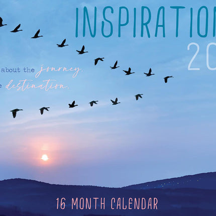 Inspirationals - 2025 Rectangle Wall Calendar 16 Months Hanging Planner Gift.