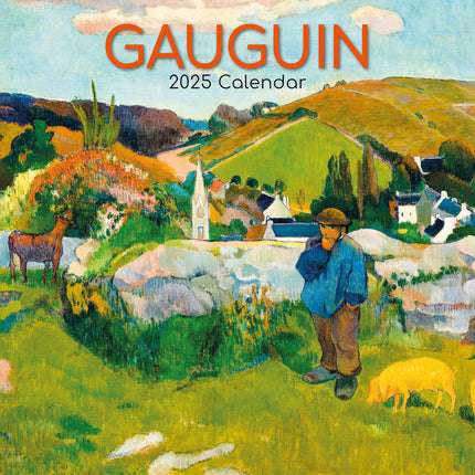 Gauguin - 2025 Square Wall Calendar Arts 16 Months Premium Planner Gift.