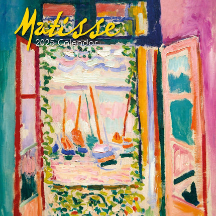 Matisse - 2025 Square Wall Calendar Arts 16 Months Premium Planner Gift.