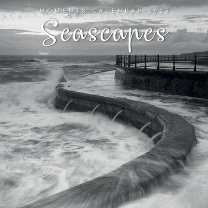 Seascapes - 2025 Square Wall Calendar 16 Months Premium Planner Christmas Gift.