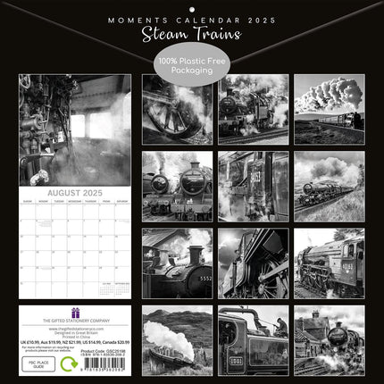 Seascapes - 2025 Square Wall Calendar 16 Months Premium Planner Christmas Gift.