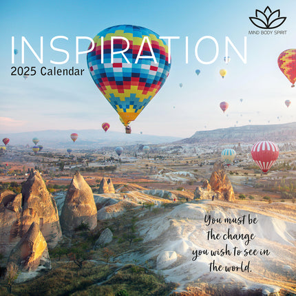 Inspiration - 2025 Square Wall Calendar 16 Months New Year Premium Planner Gift.