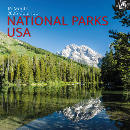 National Parks USA - 2025 Square Wall Calendar 16 Months New Year Planner Gift.