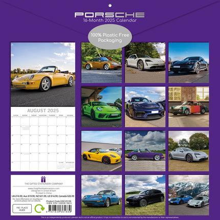 Travel the World 2025 Square Wall Calendar 16 Months New Year Xmas Planner Gift.