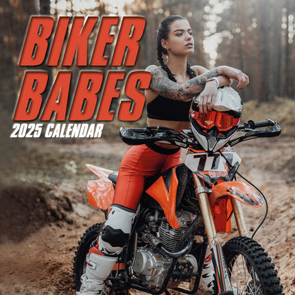 Biker Babes 2025 Square Wall Calendar 16 Months Christmas New Year Planner Gift.