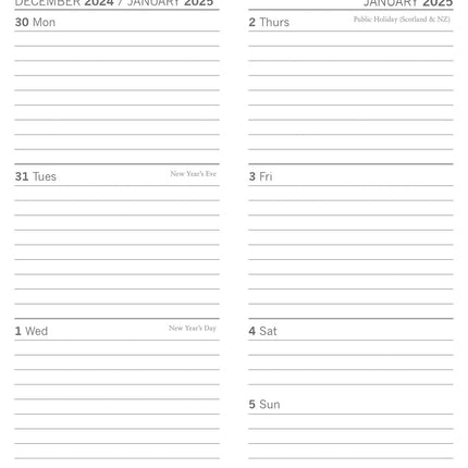 Van Gogh - 2025 Flexi Pocket Diary Premium Arts Planner Arts Xmas New Year Gift.