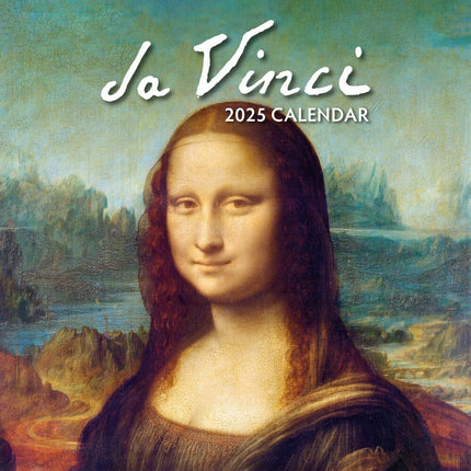 Da Vinci - 2025 Square Wall Calendar Fine Art 16 Months Premium New Year Planner.