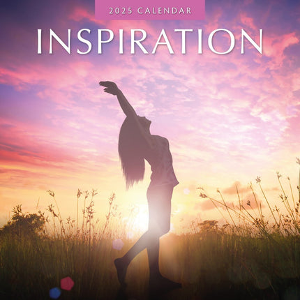 Inspiration 2025 Square Wall Calendar Mindfulness 16 Months Premium Planner Gift.
