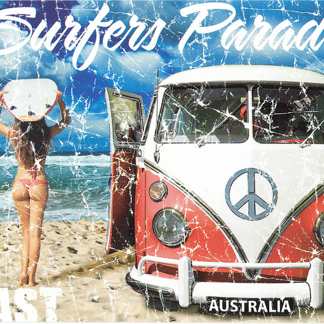 100% Cotton Australian Souvenir Aussie Kangaroos Flag Soft Beach Bath Towel Gift, Surfers Paradise.