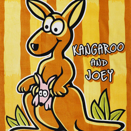 100% Cotton Australian Souvenir Aussie Kangaroos Flag Soft Beach Bath Towel Gift, Surfers Paradise.