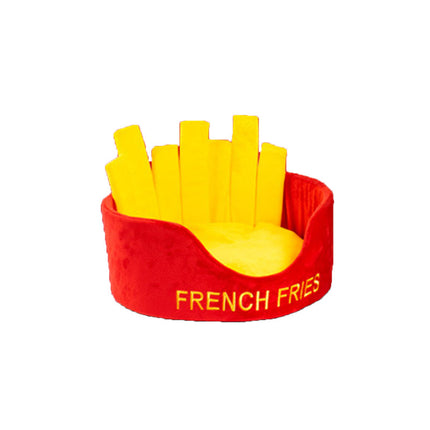 Washable Fries Pet Dog Cat Ded Calming Bed Warm Soft.