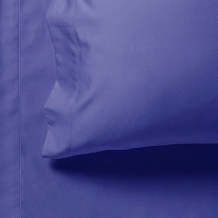 1000TC Ultra Soft Fitted Sheet & 2 Pillowcases Set - King Size Bed - Royal Blue.
