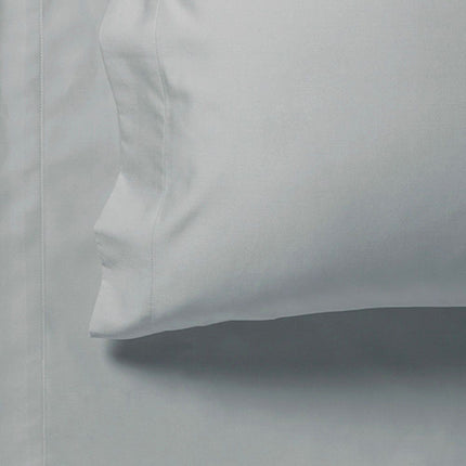 1000TC Queen Size Bed Soft Flat & Fitted Sheet Set Silver.