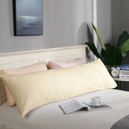 1000TC Premium Ultra Soft Body Pillowcase - Yellow Cream.
