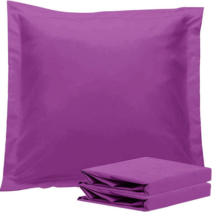 1000TC Premium Ultra Soft European Pillowcases 2-Pack Purple.