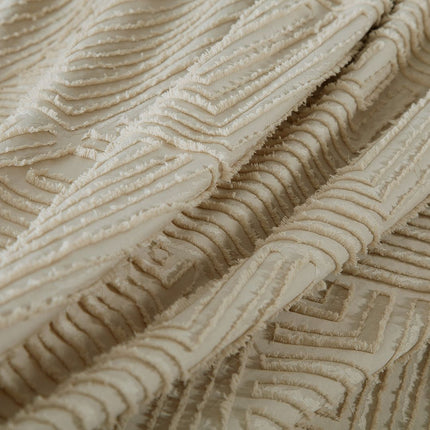 Tufted Textured Jacquard Quilt Cover Set - King Size.