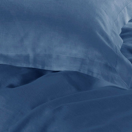 1000TC Tailored King Size Quilt/Duvet Cover Set - Greyish Blue.