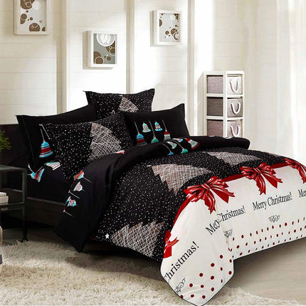 Merry Double SizeChristmas Quilt/Duvet Cover Set.