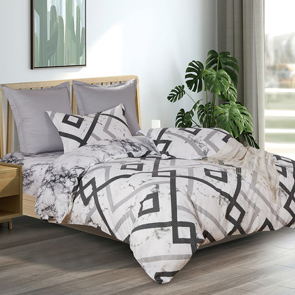Ashwin King Size Quilt/Duvet Cover Set.