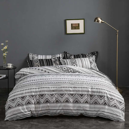 Hugo Reversible King Size Duvet Quilt Cover Set.