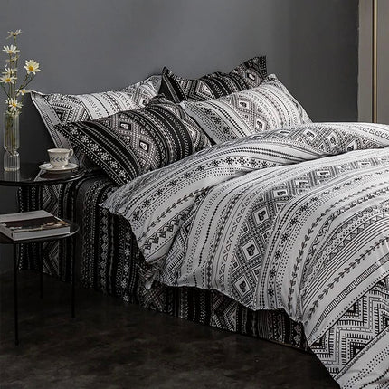 Tugo Reversible King Size Quilt/Duvet Cover Set.