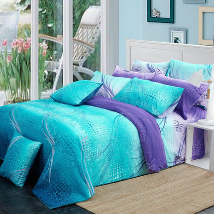 Vitara Queen Size Bed Quilt/Duvet Cover Set.