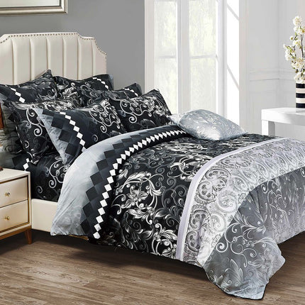 Costa Super King Size Duvet Quilt Cover Set.