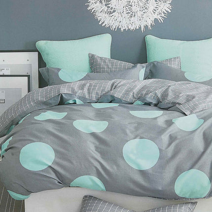Circles Super King Size Duvet Quilt Duvet Cover Set.