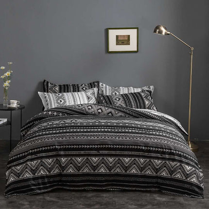 Hugo Reversible Super King Size Duvet Quilt Cover Set.