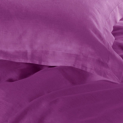 1000TC Tailored Queen Size Purple Duvet Quilt Cover Set.