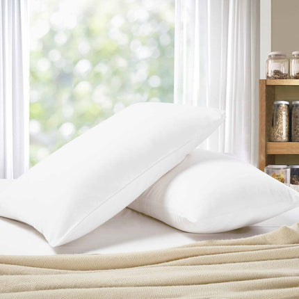 1000TC Premium Ultra Soft Queen size Pillowcases 2-Pack - White.