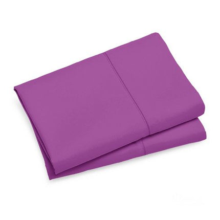 1000TC Premium Ultra Soft Queen size Pillowcases 2-Pack - Purple.