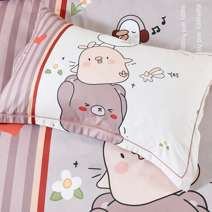 Duck Kids Quilt Cover Set - Double Size.