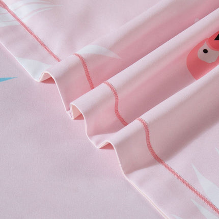 Flamingo Kids Quilt Cover Set - King Single Size.