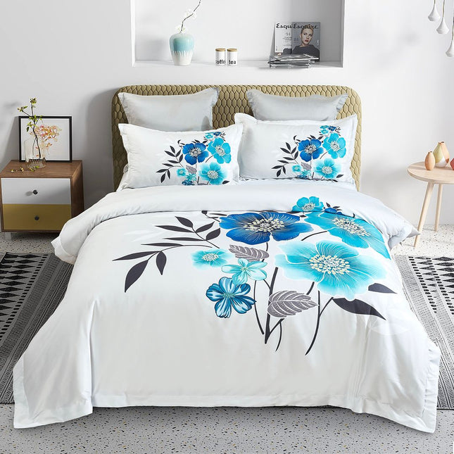 Braithe Floral Quilt Cover Set - Queen Size.