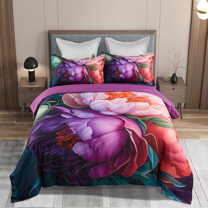 Kaie Floral Quilt Cover Set - Super King Size.
