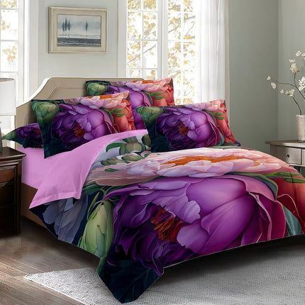 Kaie Floral Quilt Cover Set - Super King Size.