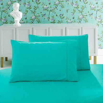1000TC Premium Ultra Soft Standrad size Pillowcases 2-Pack - Teal.