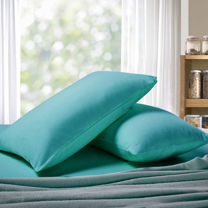 1000TC Premium Ultra Soft Standrad size Pillowcases 2-Pack - Teal.