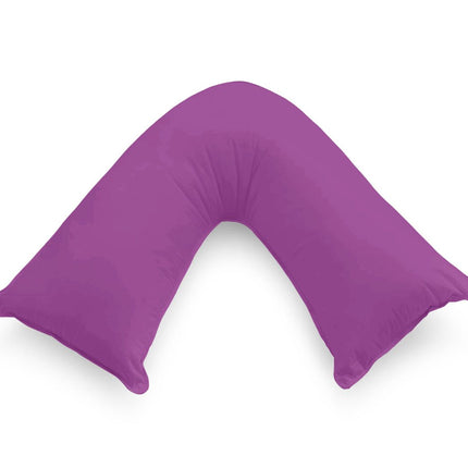 1000TC Premium Ultra Soft V SHAPE Pillowcase - Purple.