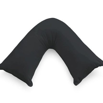1000TC Premium Ultra Soft V SHAPE Pillowcase - Black.