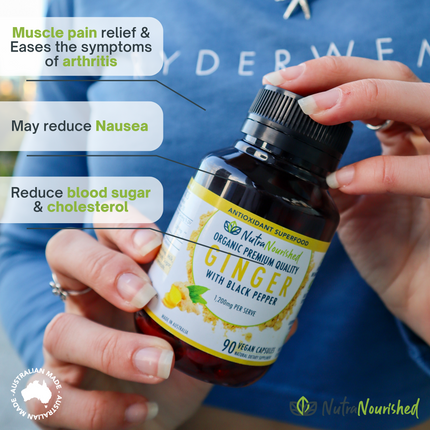 Ginger Capsules Organic Vegan - 90 Vegan Capsules.