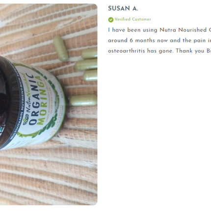 Organic Pure Moringa Leaf Powder 120g.
