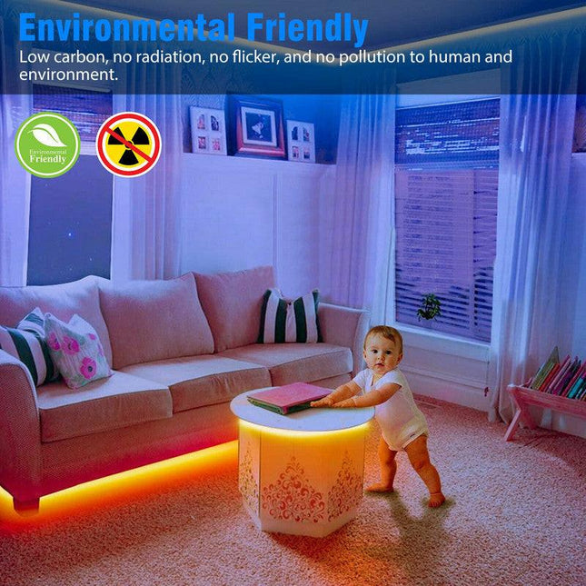 Waterproof 12V RGB 5M 3528 300 LED Strips Lights 44 Keys Controller.