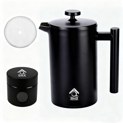 1000ml French Press Coffee Maker Coffee Container & Extra Filter Set.